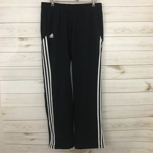 adidas Black Joggers with White Accents